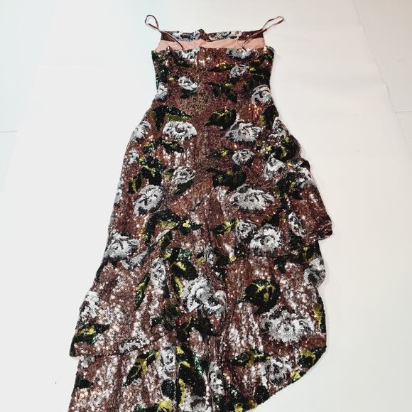 House of Harlow 1960 x REVOLVE Nicoleta Dress in Rose Gold Floral Small - Picture 11 of 14